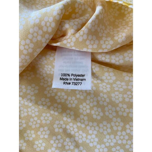 Lauren Conrad Floral Ruffle Tank Top Sleeveless Yellow V Neck Size XS - Picture 4 of 9